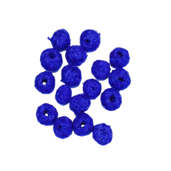 Royal Blue Cotton Thread Beads