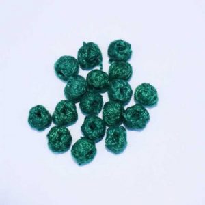 Dark Green Cotton Thread Beads
