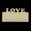 MDF Rectangle LOVE Key Hanger
