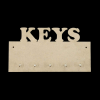 MDF Rectangle KEYS Key Hanger