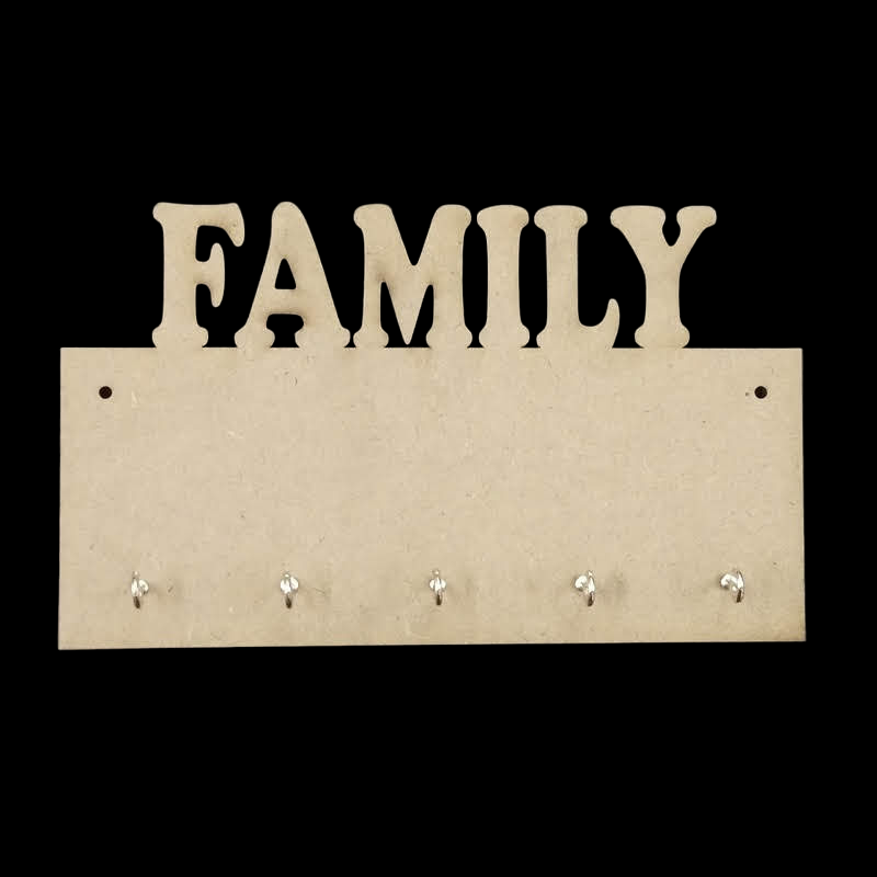 MDF Rectangle FAMILY Key Hanger