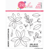 Mudra Clear Stamp - Christmas Poinsettia