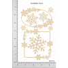 Snowflakes Frame Mudra Chipzeb