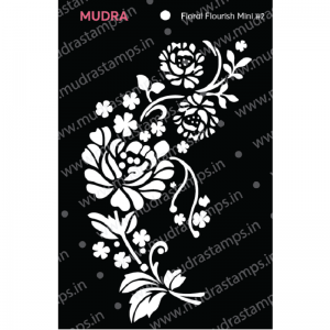 Mudra Stencil - Floral Flourish Mini 2