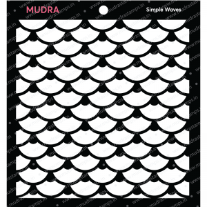 Mudra Stencil - Simple Waves