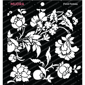 Mudra Stencil - Floral Fantasy