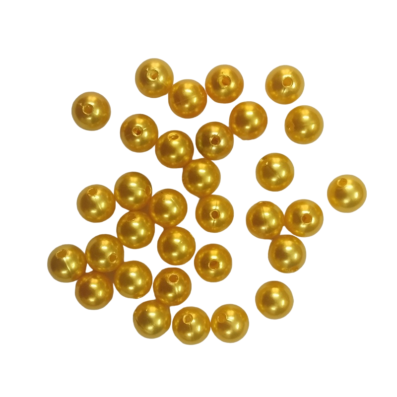 Yellow  Faux Pearl Beads