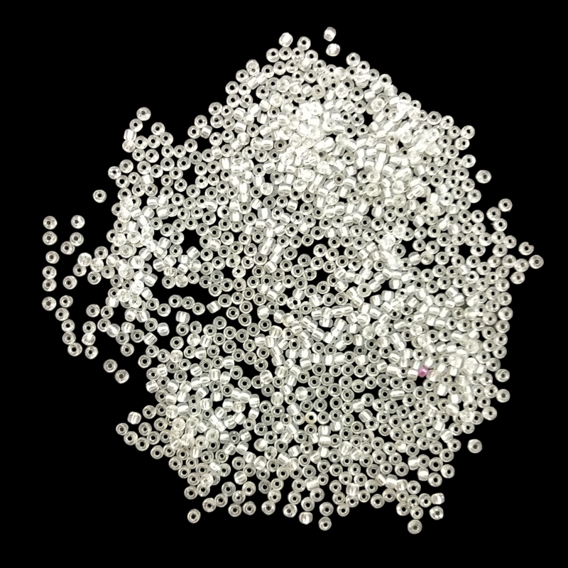 Clear or Transparent Seed Beads