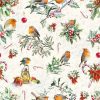Robins With Christmas Tree Decoration Ornaments Decoupage Napkin