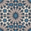 Blue With Grey Flower Decoupage Napkin