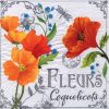 Fleurs de Coquelicots Decoupage Napkin