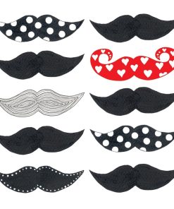 Mustache Decoupage Napkin