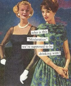 Modern Two Girls Decoupage Napkin