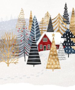 Winter Scene Decoupage Napkin