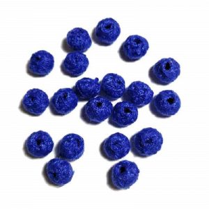 Royal Blue Cotton Thread Beads