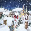 Christmas Winter Village Decoupage Napkin