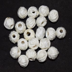 White Cotton Thread Beads