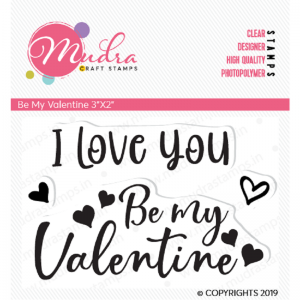 Mudra Clear Stamp - Be My Valentine