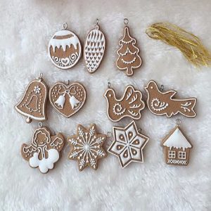 Biscuit Pattern Christmas Ornaments