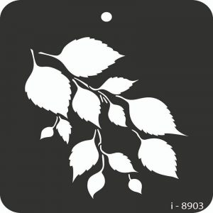 iCraft 4 x 4 Mini Stencil - Leaves