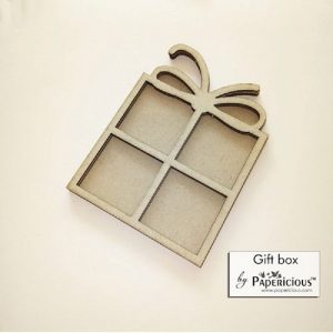 Gift Box Papericious 3D Shaker Chippis