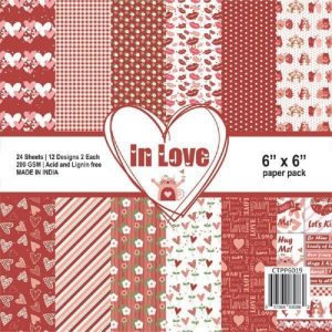 In Love - Craftreat 6 x 6 Paper Pack