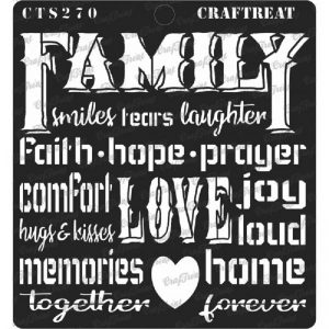 CrafTreat Stencil - Family
