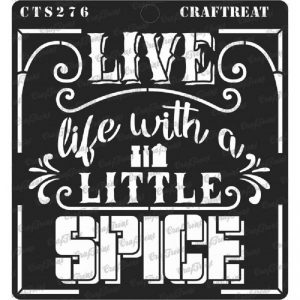 CrafTreat Stencil - Spicy Life