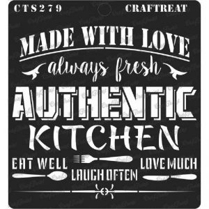 CrafTreat Stencil - Authentic Kitchen