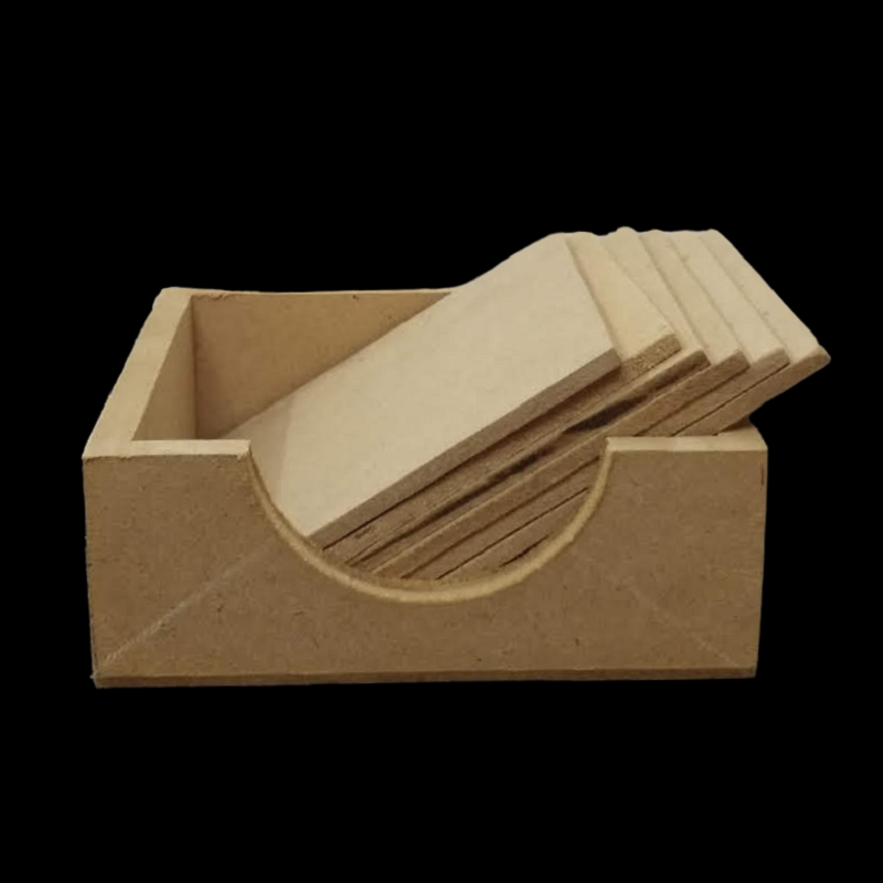 MDF Square Coasters With A Box
