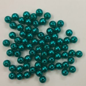 Peacock Green  Faux Pearl Beads