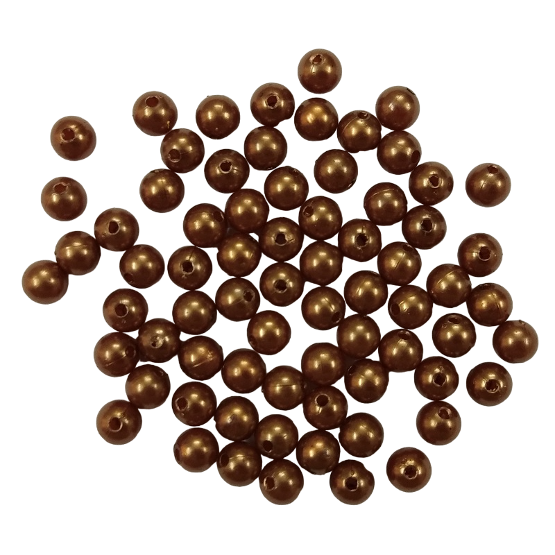 Brown Faux Pearl Beads
