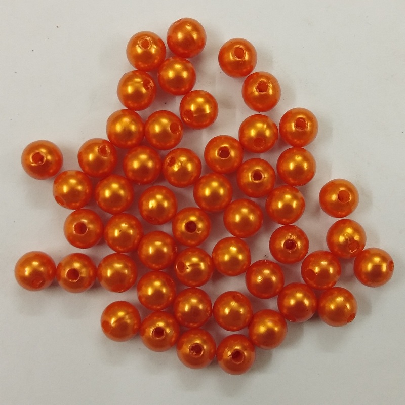 orange pearl beads