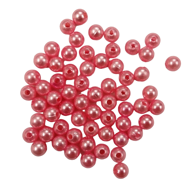 Pink Faux Pearl Beads