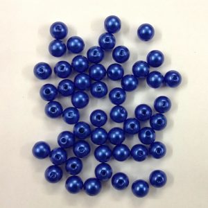 Royal Blue Faux Pearl Beads