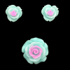 Double Shade Rose Resin Beads Set