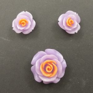 Double Shade Rose Resin Beads Set
