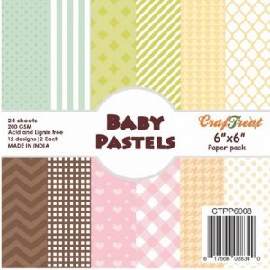 Baby-Pastels - Craftreat 6 x 6 Paper Pack