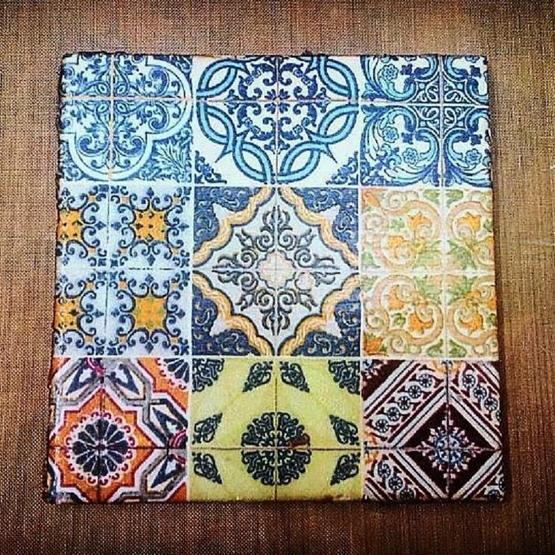 Decoupage On Ceramic Tiles by Vidhu Thareja