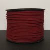 Dark Red Flat Faux Suede Leather Cord
