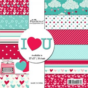 Papericious Designer Edition I Love You 12 x 12 Paper Pack