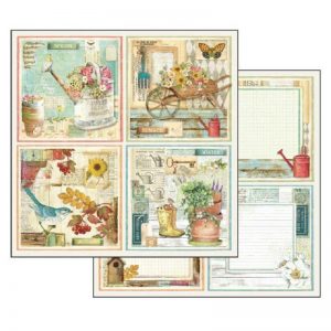 Stamperia Double Face Paper - Garden Cards