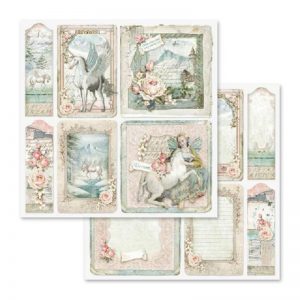 Stamperia Double Face Paper - Unicorn Cards