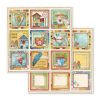 Stamperia Double Face Paper - Patchwork Cards Cups