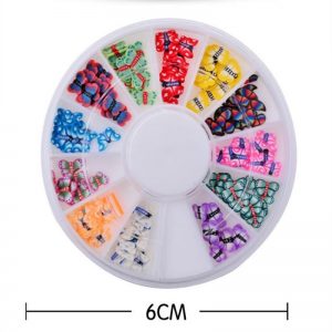 Assorted Polymer Clay Butterfly Slices