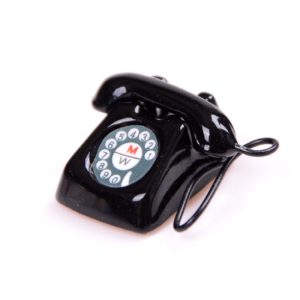 Miniature Black Telephone