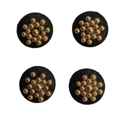 Fabric Covered Stone Work Buttons