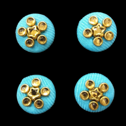 Fabric Covered Stone Work Buttons