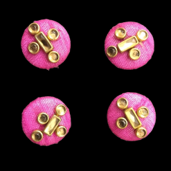Fabric Covered Stone Work Buttons