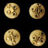 Fabric Covered Stone Work Buttons